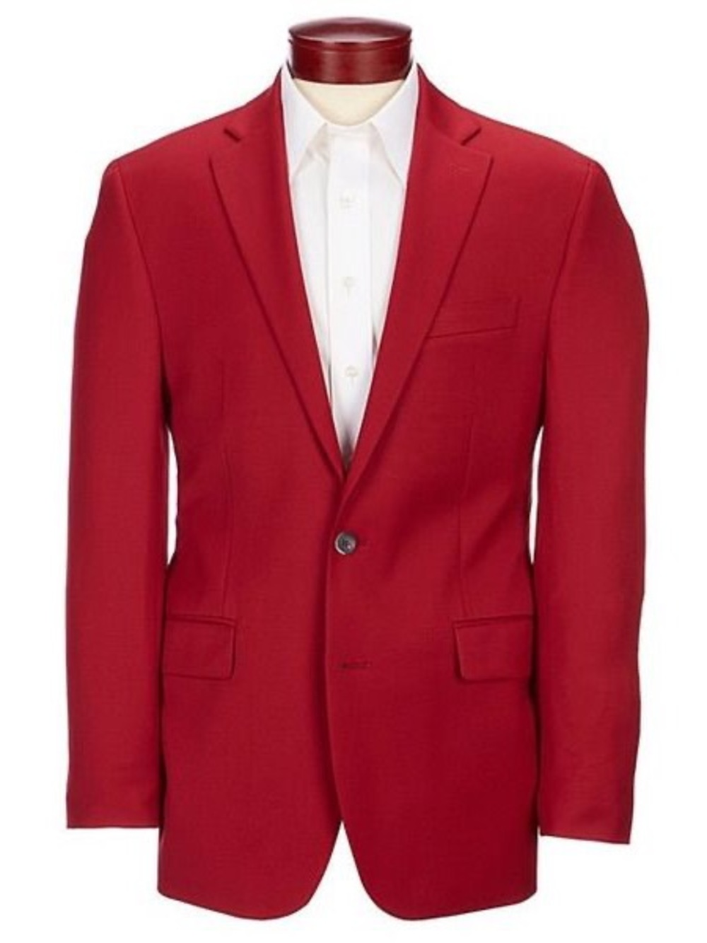 Turnbury - Men's Red Single-Breasted Blazer - Classic Tailored Fit
